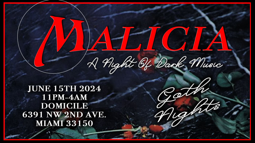 MALICIA GOTH NIGHTS FT. DJ DEADHEAD & THOMAS cover