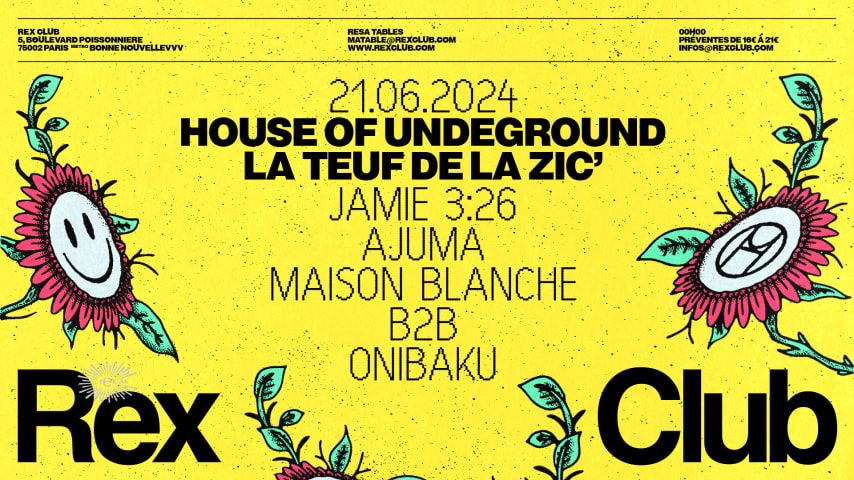 HOUSE OF UNDERGROUND : LA TEUF DE LA ZIC' Jamie 3:26 & more cover