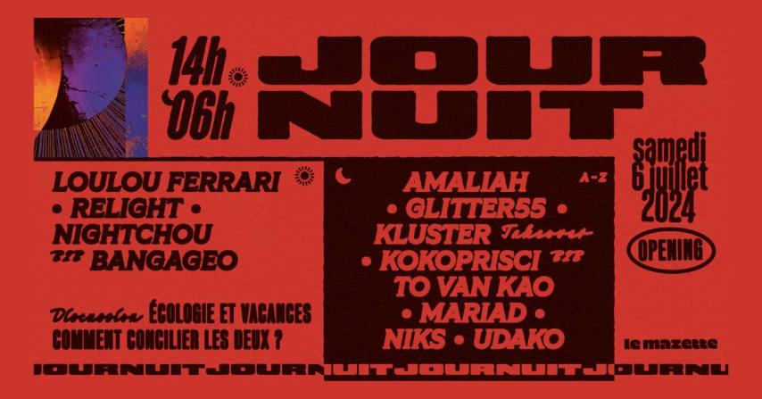 JourNuit 1 - Opening w/ Amaliah, GLITTER55, Niks & more cover