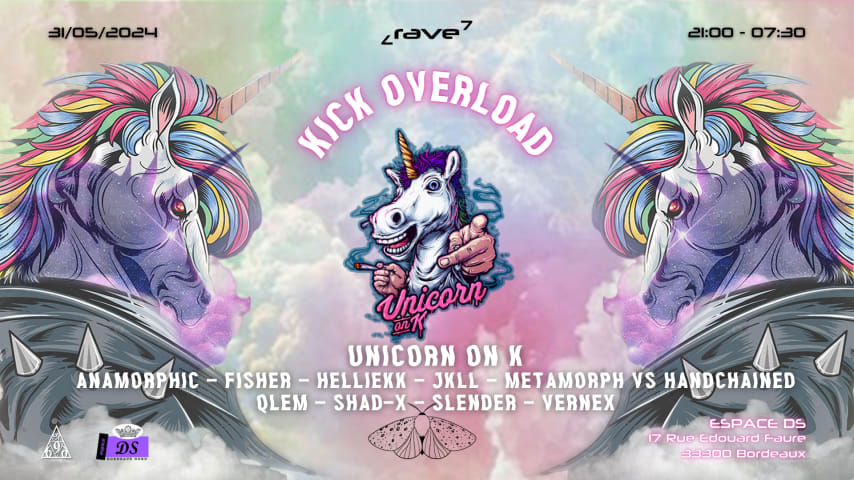 KICK OVERLOAD : Unicorn On K / JKLL / VERNEX + Guests cover