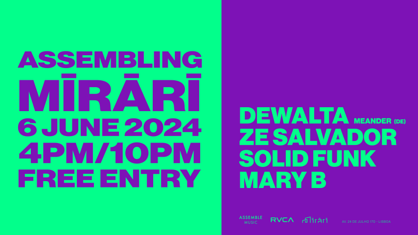 DEWALTA (MEANDER) & MORE | THU 6 JUN • FREE ENTRY cover