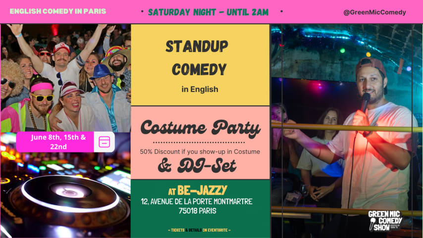 Costume Party &  English Standup Comedy + DJ-set #2 cover