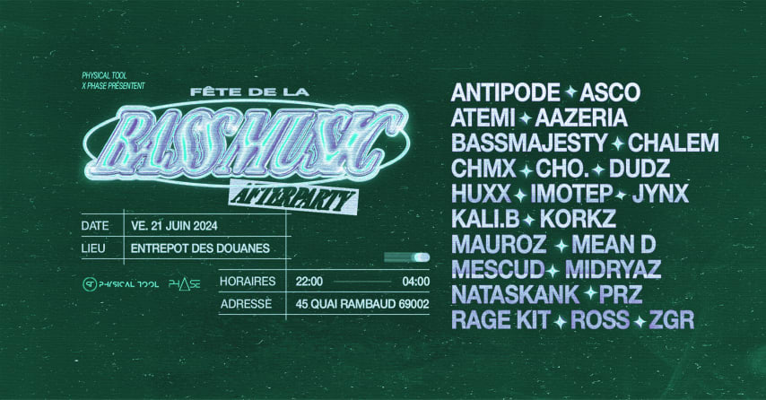 FÊTE DE LA BASS MUSIC - AFTERPARTY cover