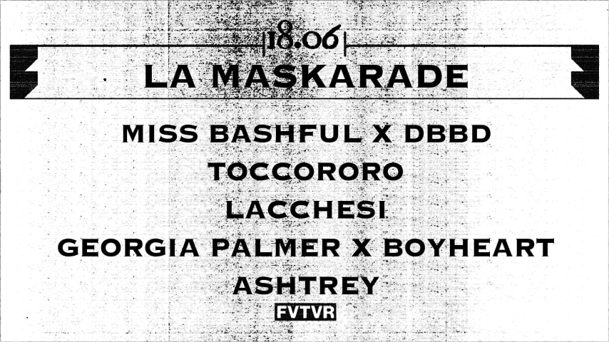 Miss Bashful x DBBD Toccororo, Lacchesi and more : Maskarade cover