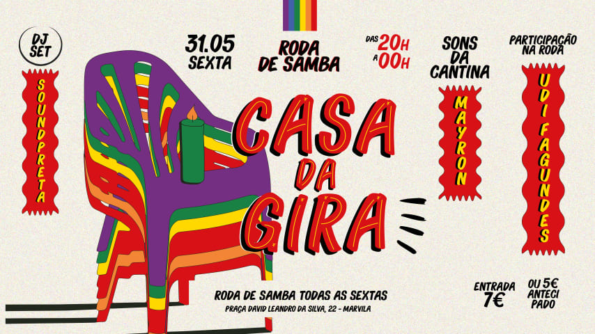 Casa da Gira 31/05 (SoundPreta + Udi Fagundes + Mayron) cover