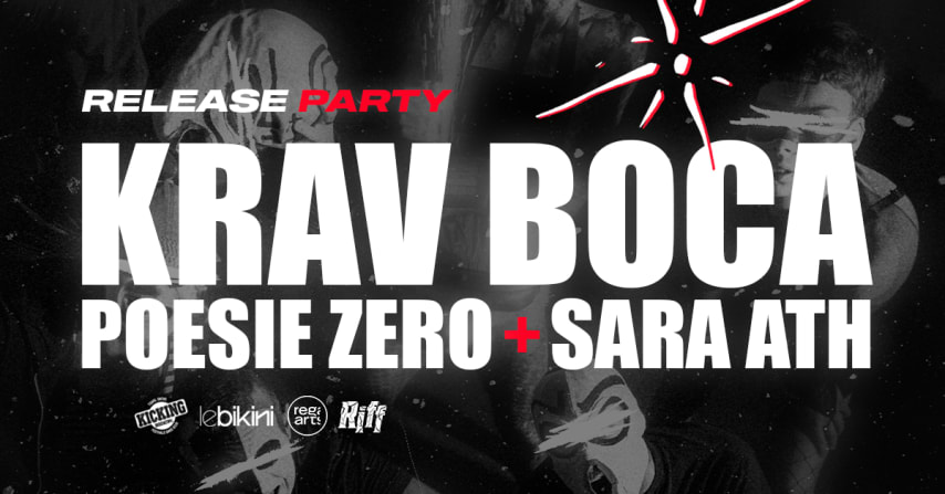 Krav Boca Release Party w/ POESIE ZERO, SARAH ATH cover