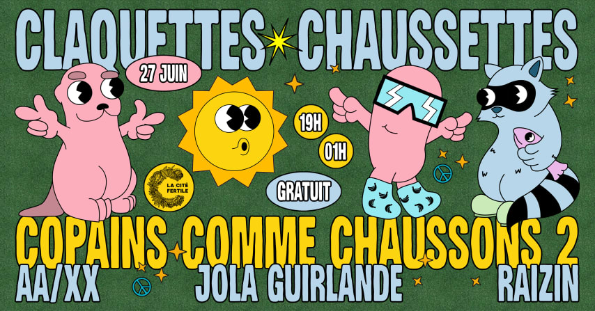 Claquettes Chaussettes x La Cité Fertile [OPEN AIR GRATUIT] cover