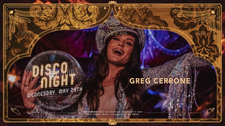 Disco Night - Greg Cerrone cover