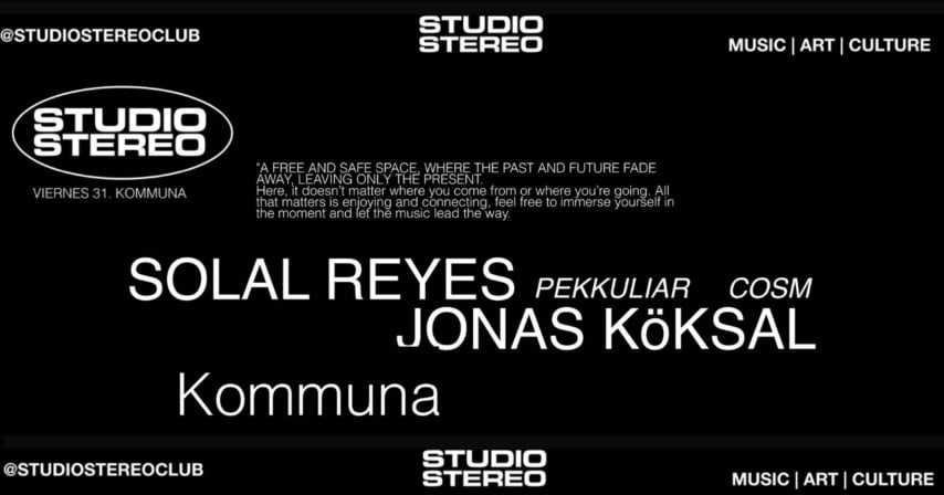 Studio Stereo x Kommuna pres Solal Reyes & Jonas (O.MATO) cover