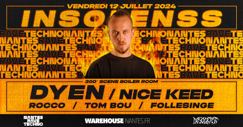 NRT x Insolenss w/ Dyen, Nice Keed & More - WAREHOUSE NANTES cover