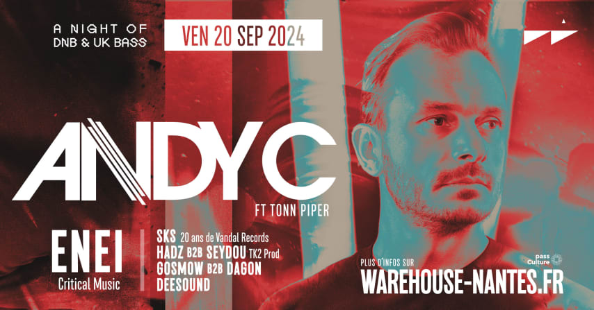 A night of DnB & UK Bass w/ Andy C & More - WAREHOUSE NANTES cover