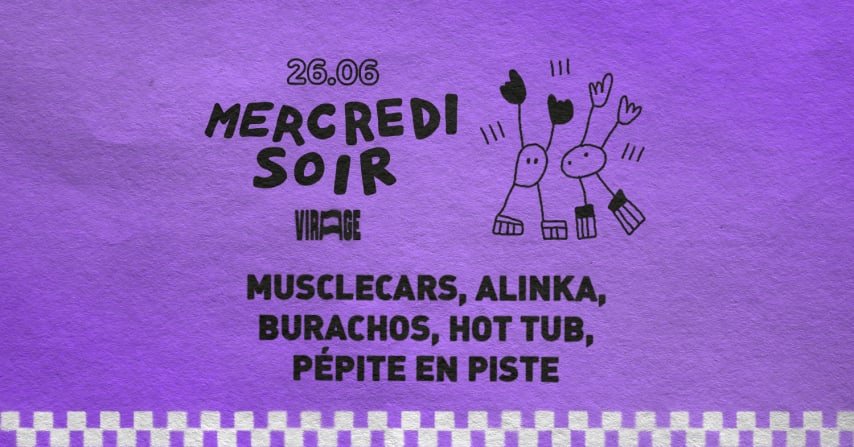 MERCREDI SOIR: Musclecars, Alinka, Hot Tub, Pépite en Piste cover