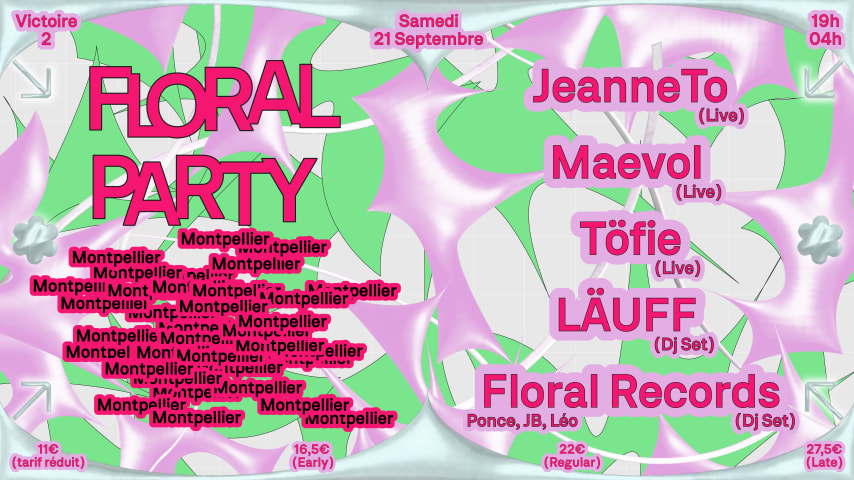 FLORAL PARTY - MONTPELLIER cover