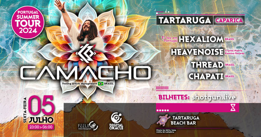 CAMACHO Beach Party @ Tartaruga Beach bar cover