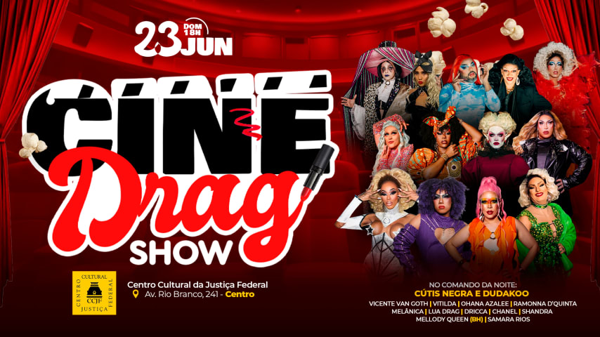Cine Drag :: Show | Especial Mês do Orgulho cover