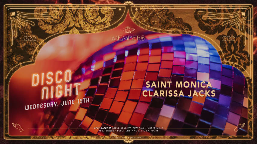 Disco Night - Saint Monica & Clarissa Jacks cover