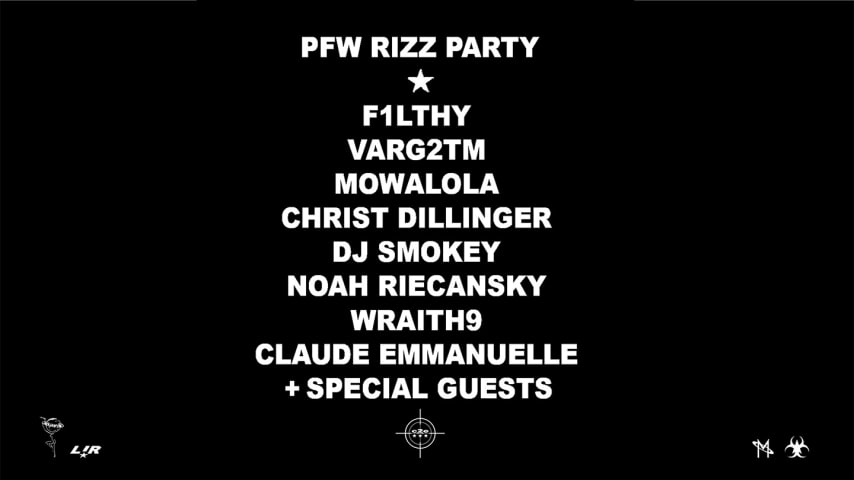 PFW RIZZ PARTY cover