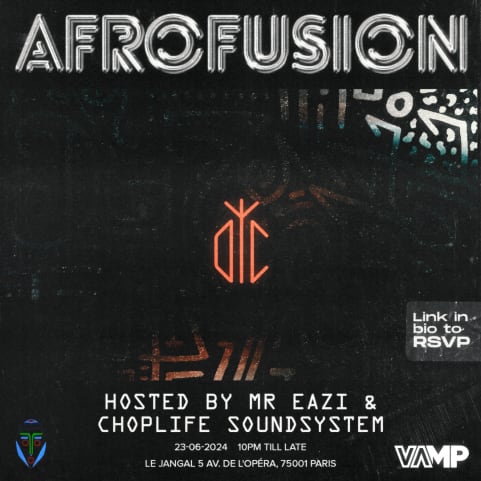 AFROFUSION hosted by Mr Eazi & Choplife Soundsystem cover