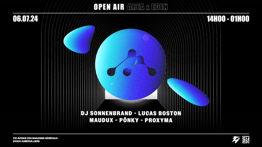 OPEN AIR: AREA x EDEN w/ DJ Sonnenbrand, Lucas Boston & more cover