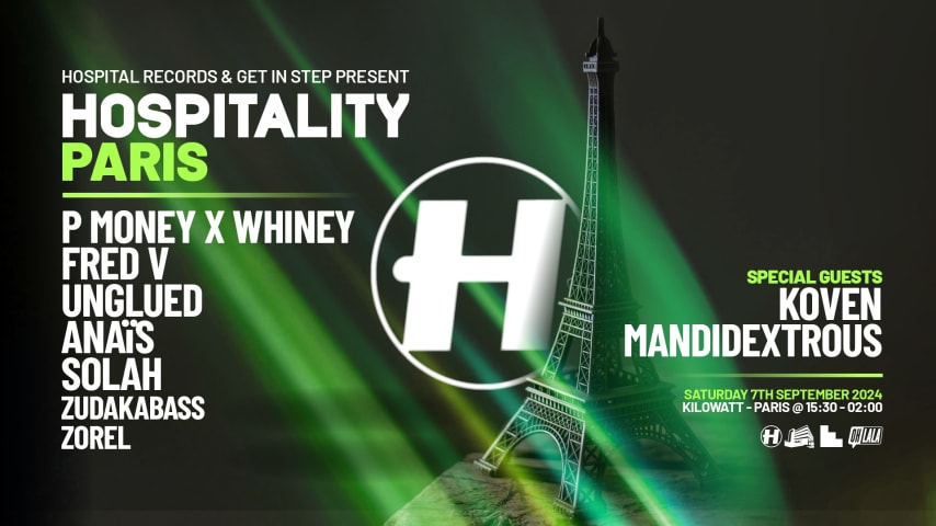 Get In Step & Hospital Records Present: Hospitality Paris cover