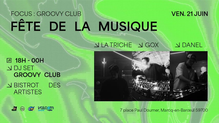 FDLM24 : OPEN AIR GROOVY CLUB AU BISTROT DES ARTISTES cover