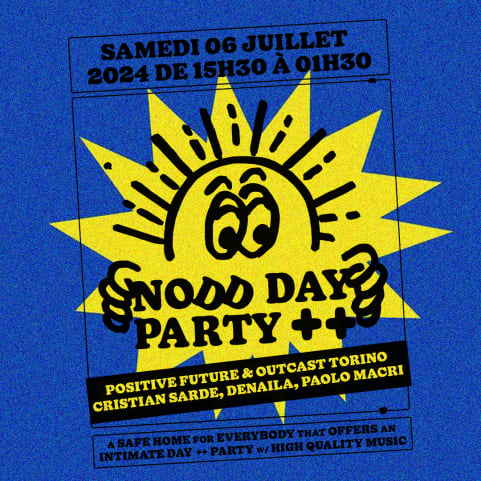 Nodd Day Party: Positive Future invite Outcast Torino cover