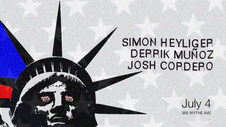 July 4th: Simon Heyliger, Derrik Muñoz, Joshua Cordero cover