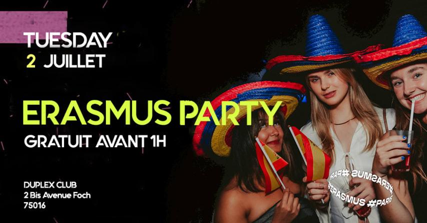 International Party x We Love Erasmus @DUPLEX CLUB cover