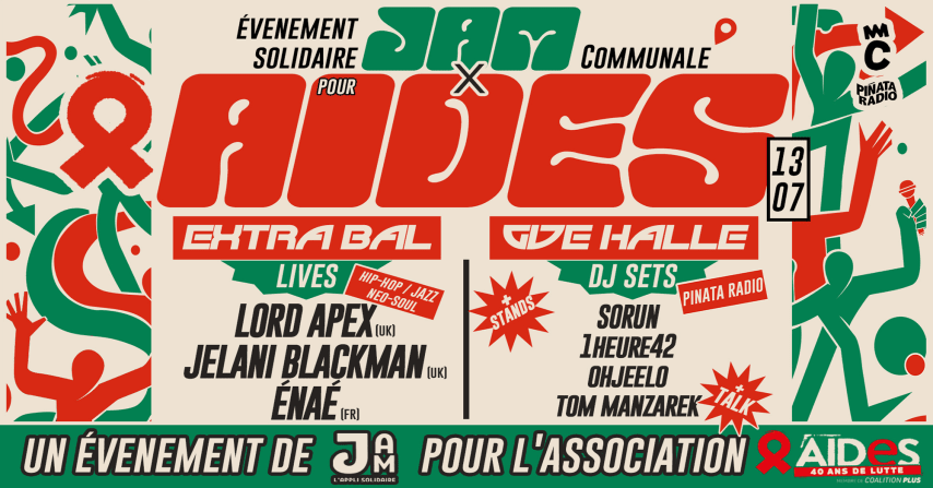 Evenement Solidaire Jam x Aides cover