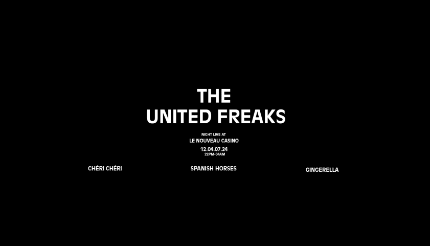 United Freaks 2nd edition at Le Nouveau Casino cover