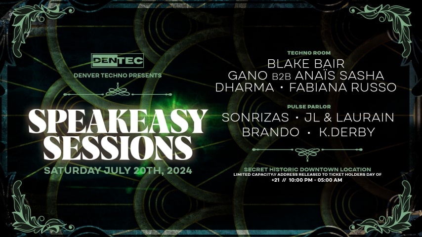 DENVER TECHNO PRESENTS: SPEAKEASY SESSIONS VOL.5 cover