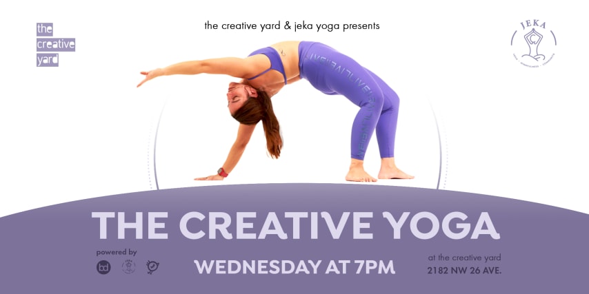 The Creative Yoga_ JULY _  by Jeka Yoga _ WEDNESDAY at 7pm cover