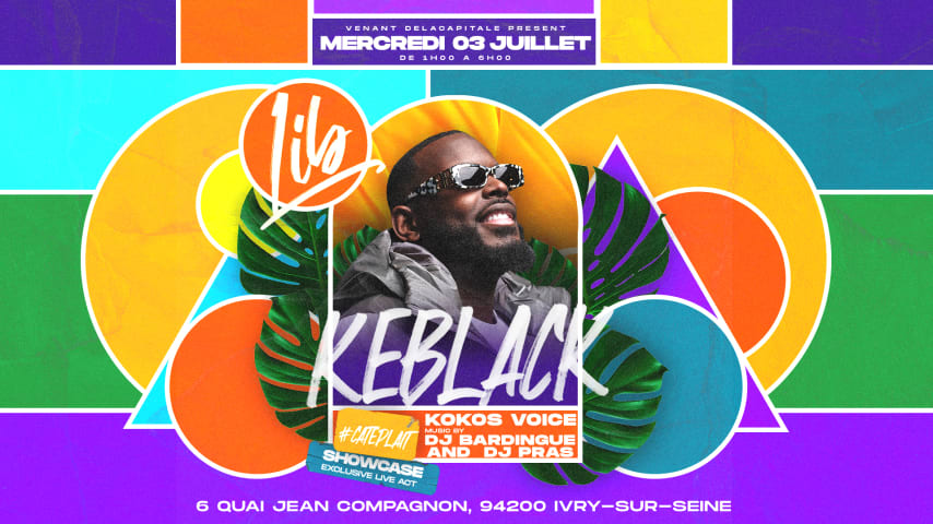 Mercredi 3 Juillet - Showcase KEBLACK - LIB PARIS cover