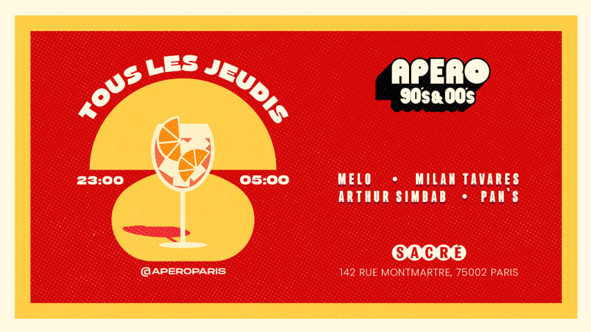 Apero 90's-00's - Jeudi 4 Juillet 2024 cover