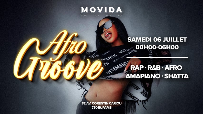 AFRO GROOVE - SAMEDI 06 JUILLET : AFRO, SHATTA, DANCEHALL cover