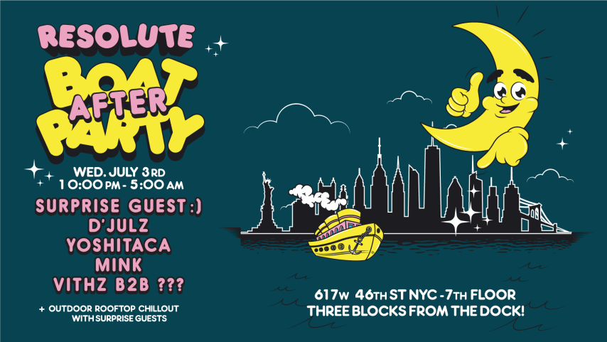 ReSolute AFTER Boat Party w/ D'Julz, Yoshitaca, mink + more cover