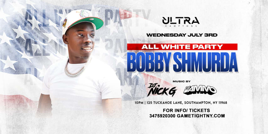 Bobby Shmurda live All White Party Ultra Club Hamptons 2024 cover