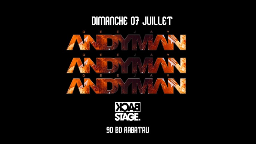 BACKSTAGE x ANDYMAN - LA PALMERAIE cover