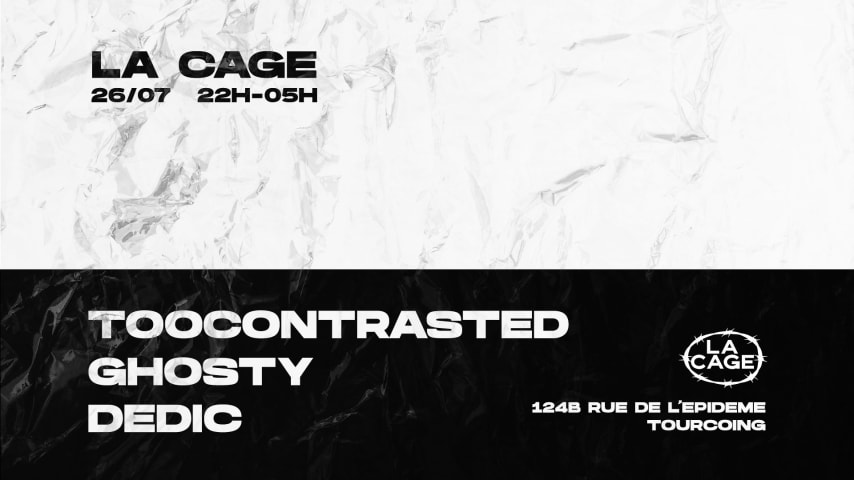 LA CAGE w/DEDIC GHOSTY TOO CONTRASTED cover