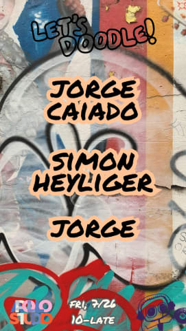 APOLLO STUDIO FRI JULY 26TH:JORGE CAIADO,SIMON HEYLIGER+MORE cover