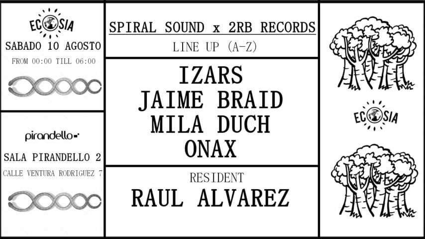 ENTRADA GRATIS con Spiral Sound x 2RB Records cover