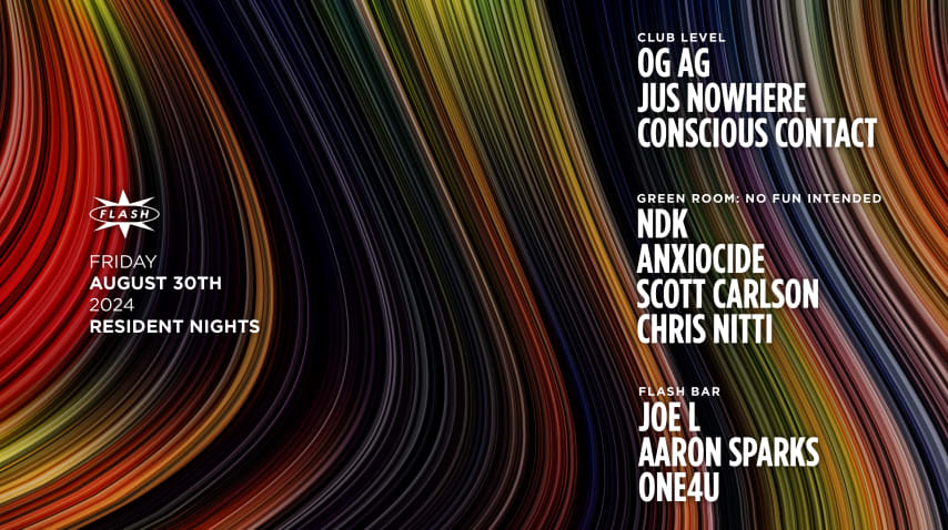 Resident Nights: Og Ag - Jus Nowhere - Conscious Contact cover