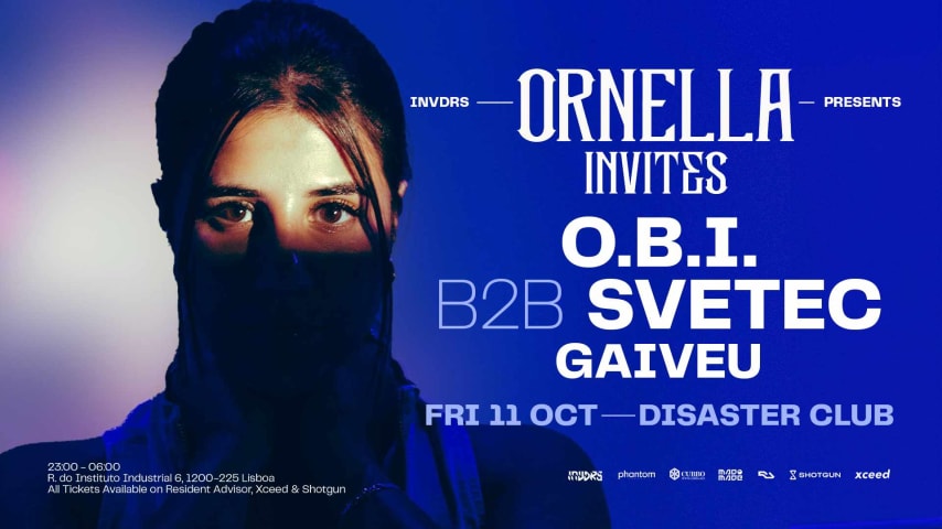 Ornella Invites O.B.I B2b Svetec @ Disaster Club cover