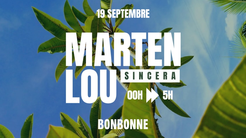 Marten Lou X Sincera X Bonbonne cover