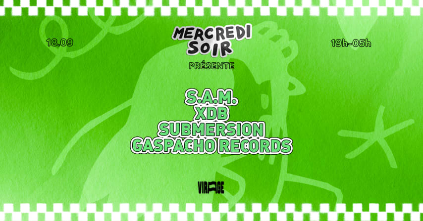 MERCREDI SOIR : S.A.M., XDB, SUBMERSION, GASPACHO cover