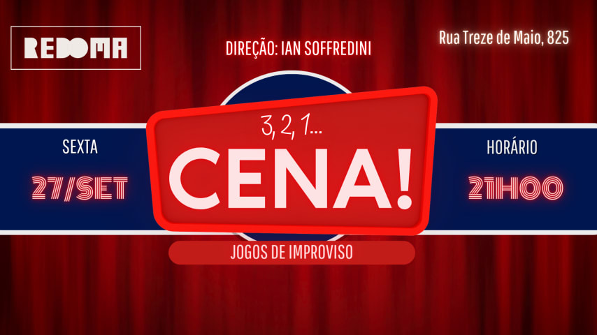 27/9 - Jogo Da Cena Apresenta 3,2,1 Cena! Na Redoma Bixiga cover