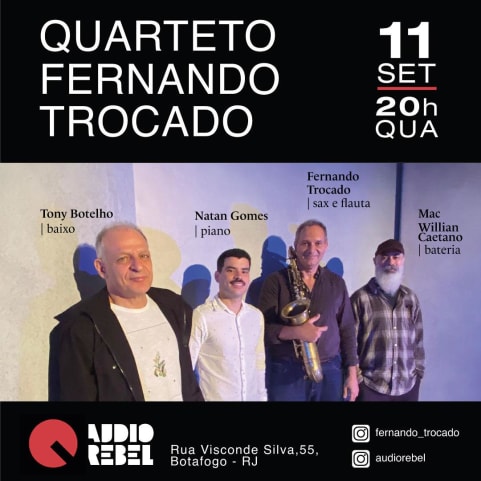 Quarteto Fernando Trocado na Audio Rebel - 11 de Set cover