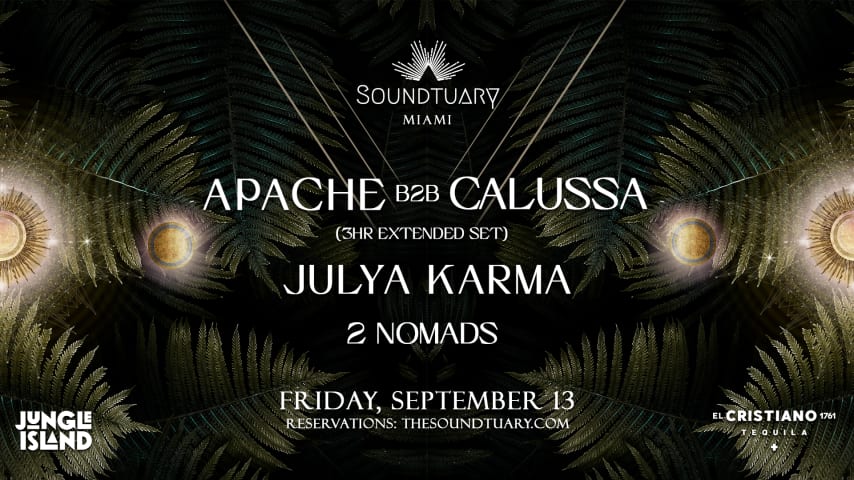 SOUNDTUARY presents APACHE B2B CALUSSA & JULYA KARMA cover