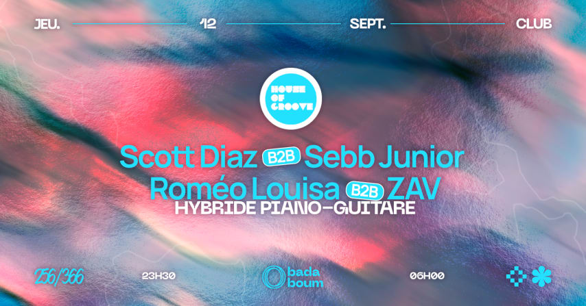 Club — House Of Groove (+) Sebb Junior (+) Scott Diaz cover