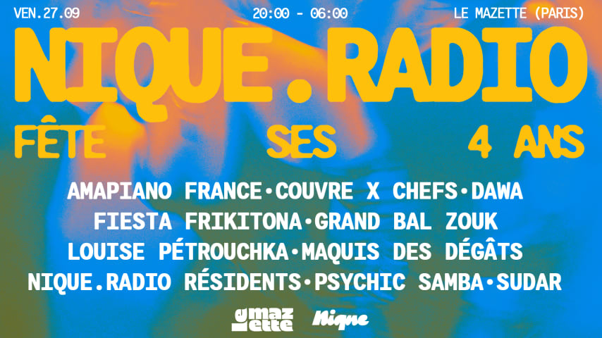 Nique.radio fête ses 4 ans cover